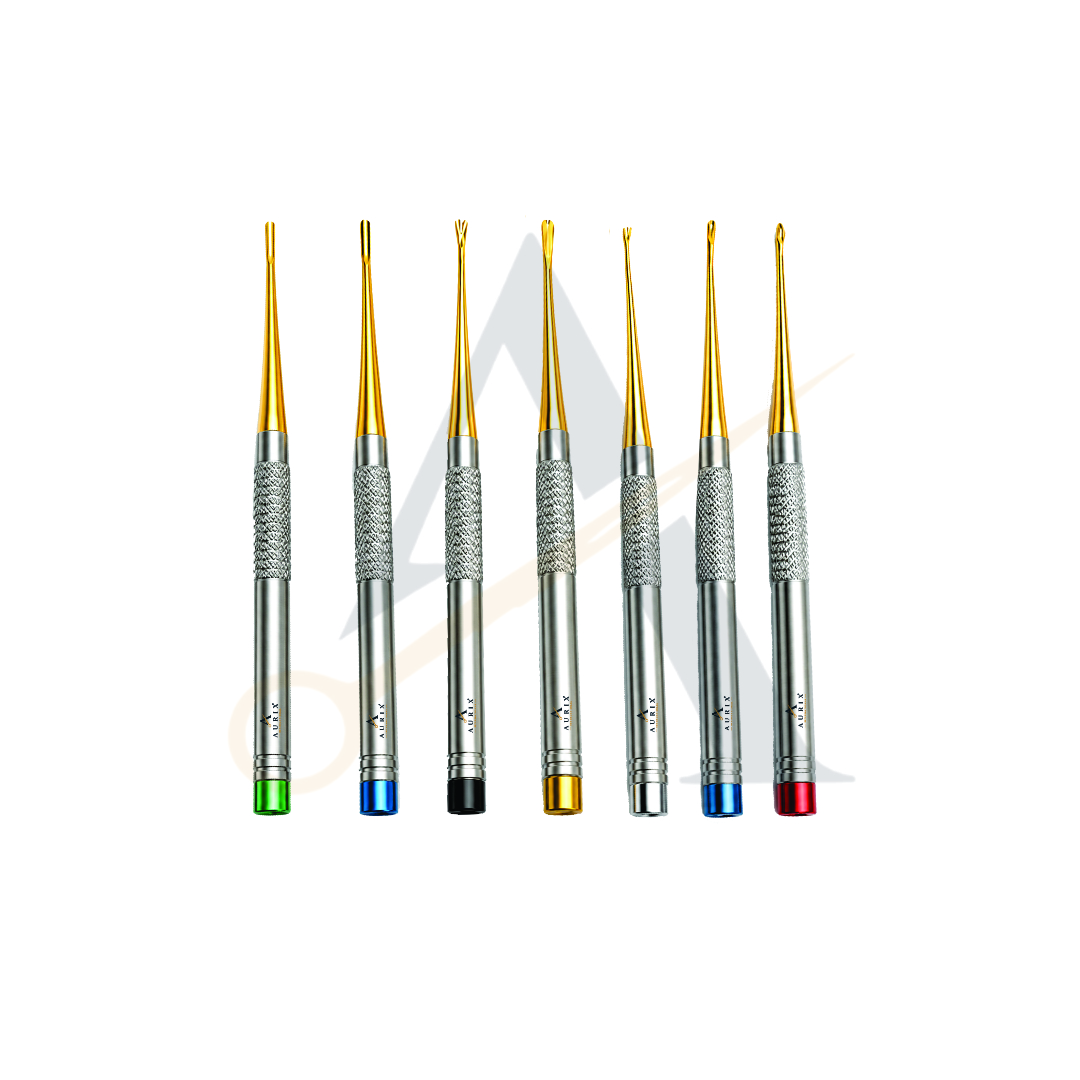 Aurix Atraumatic Luxation System – 8-Piece Dental Luxating Elevator Kit