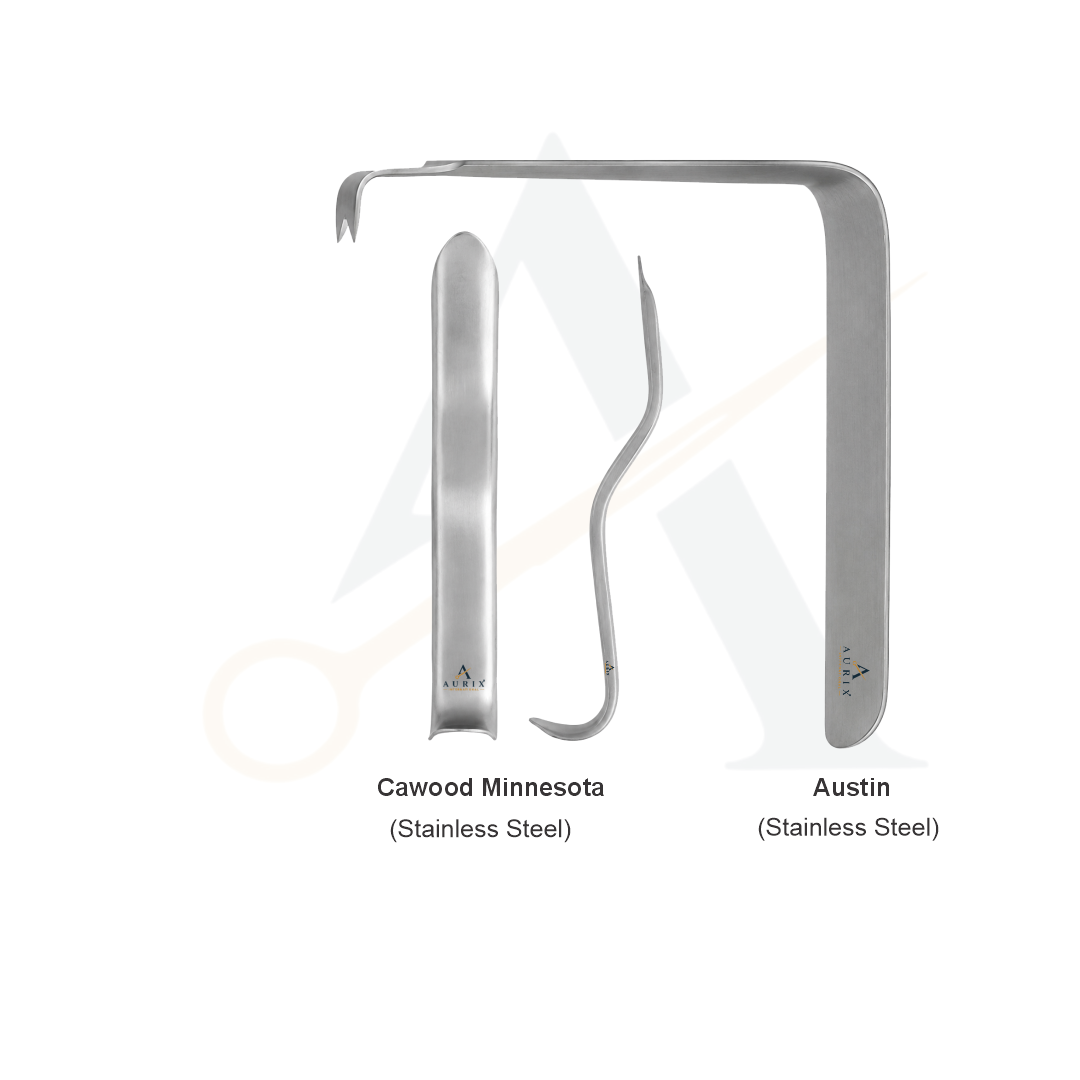Aurix Essential Surgical Retractor Duo – 2-Piece Dental Retractor Set