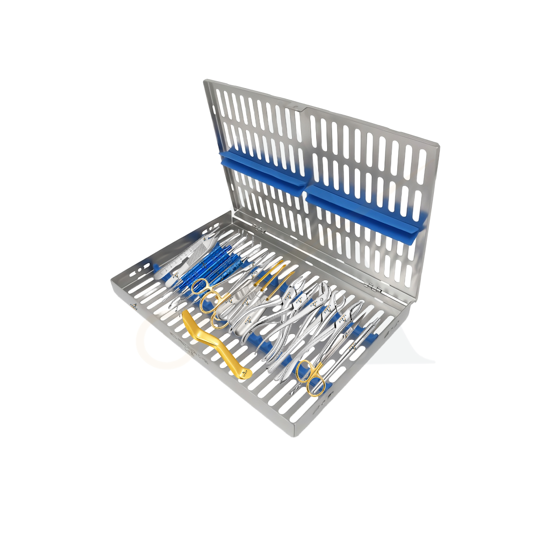 Aurix Advanced Dental Extraction & Oral Surgery Instrument Kit – 20 Piece Surgical Flow System