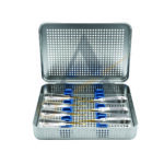 Aurix Micro-Serrated Root Elevation Anglevator System – 8-Piece Atraumatic Dental Root Extraction Elevator Set