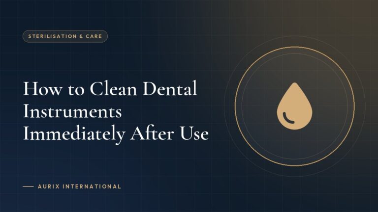 How to Clean Dental Instruments Immediately After Use