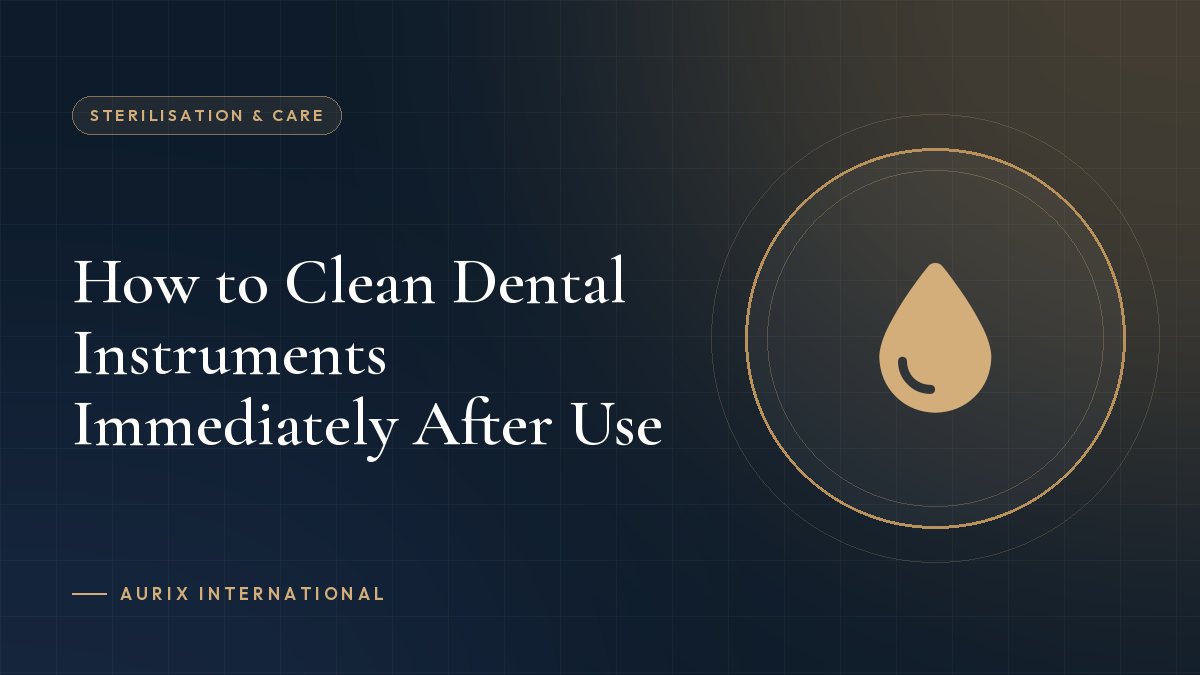 How to Clean Dental Instruments Immediately After Use