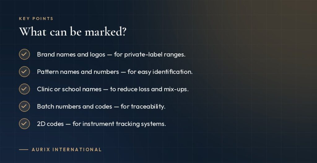 Key points: What can be marked?