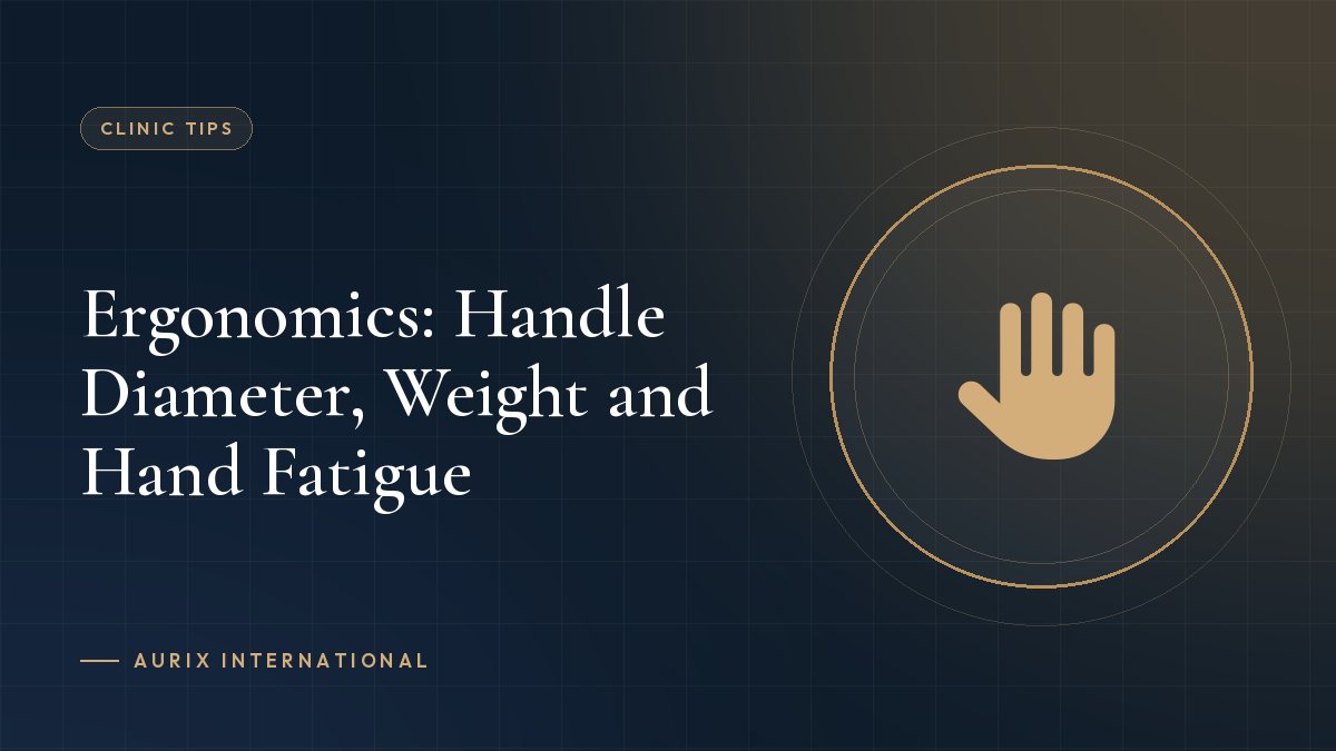 Ergonomics: Handle Diameter, Weight and Hand Fatigue