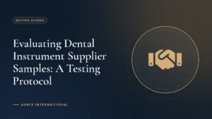 Evaluating Dental Instrument Supplier Samples: A Testing Protocol