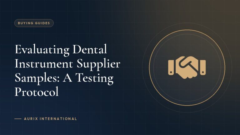 Evaluating Dental Instrument Supplier Samples: A Testing Protocol