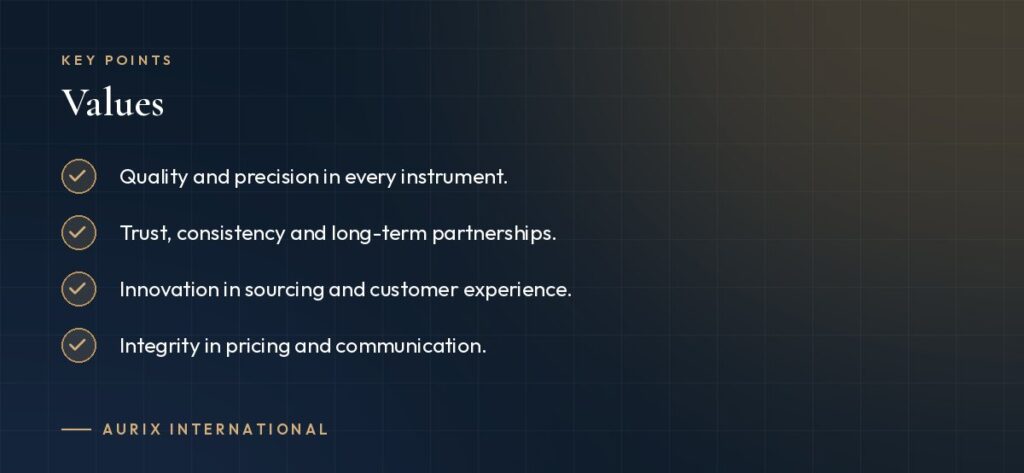 Key points: Values