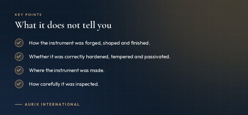 Key points: What it does not tell you