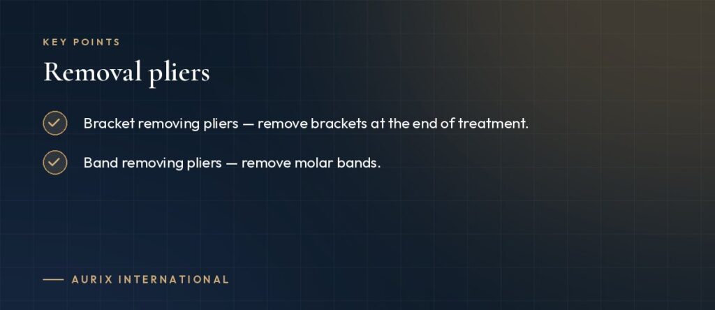 Key points: Removal pliers