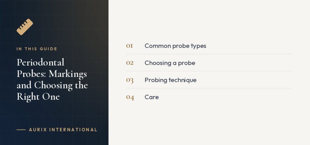 In this guide: Common probe types, Choosing a probe, Probing technique, Care