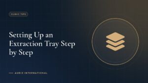 Setting Up an Extraction Tray Step by Step