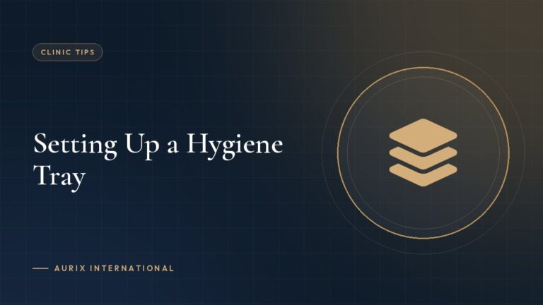 Setting Up a Hygiene Tray