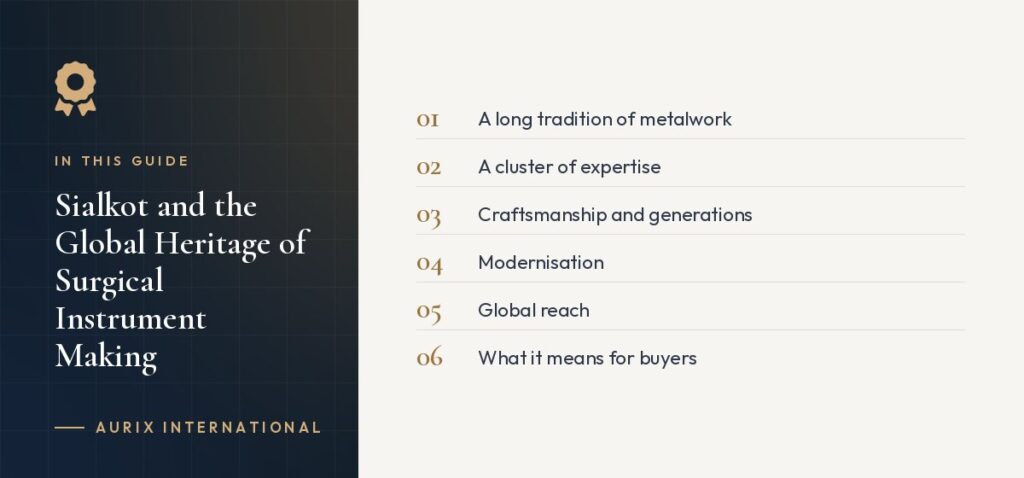 In this guide: A long tradition of metalwork, A cluster of expertise, Craftsmanship and generations, Modernisation, Global reach, What it means for buyers