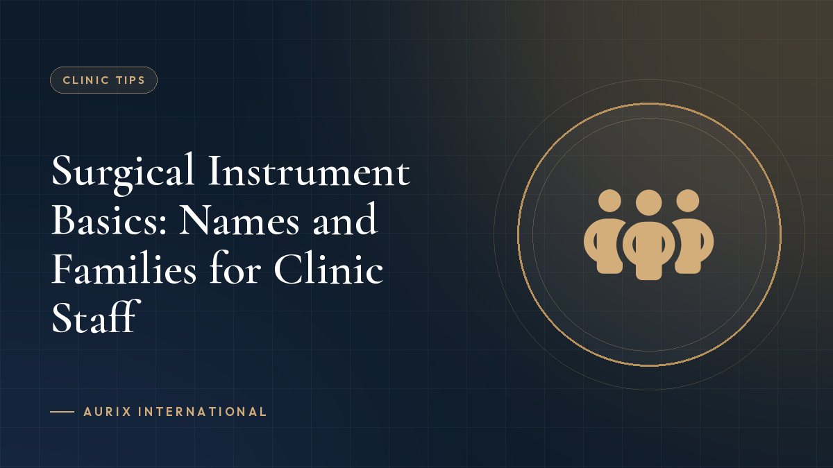 Surgical Instrument Basics: Names and Families for Clinic Staff