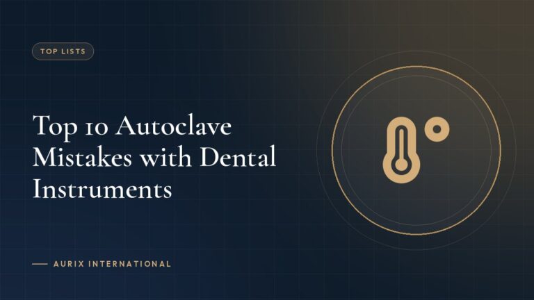 Top 10 Autoclave Mistakes with Dental Instruments