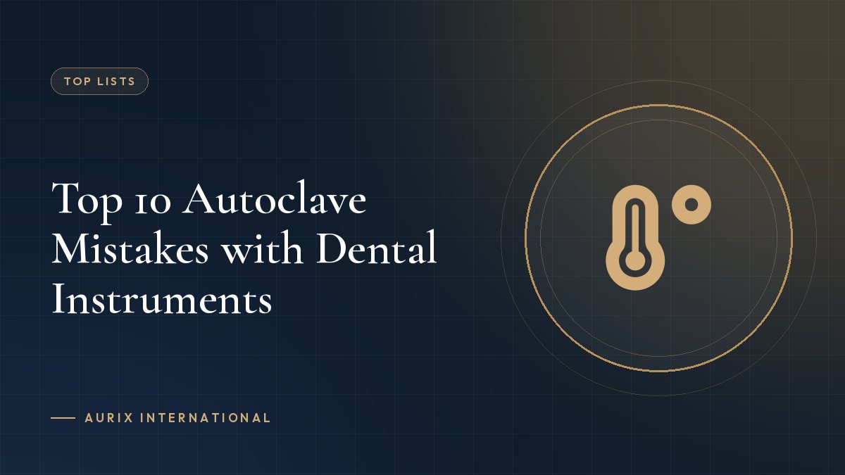 Top 10 Autoclave Mistakes with Dental Instruments