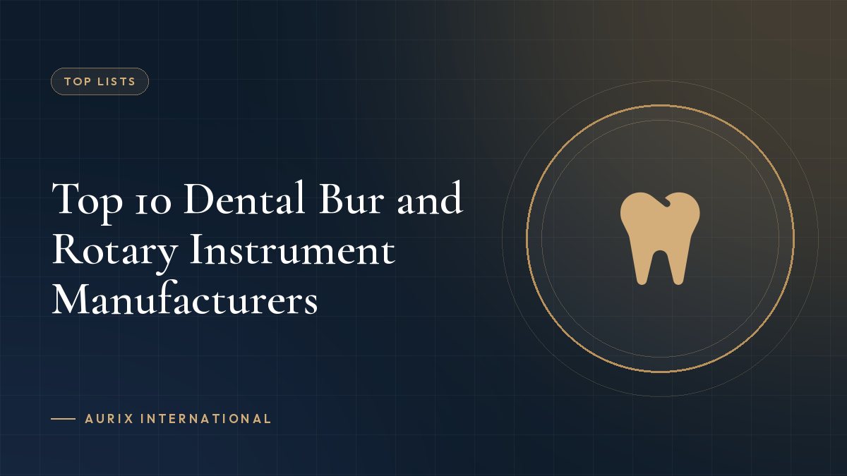 Top 10 Dental Bur and Rotary Instrument Manufacturers