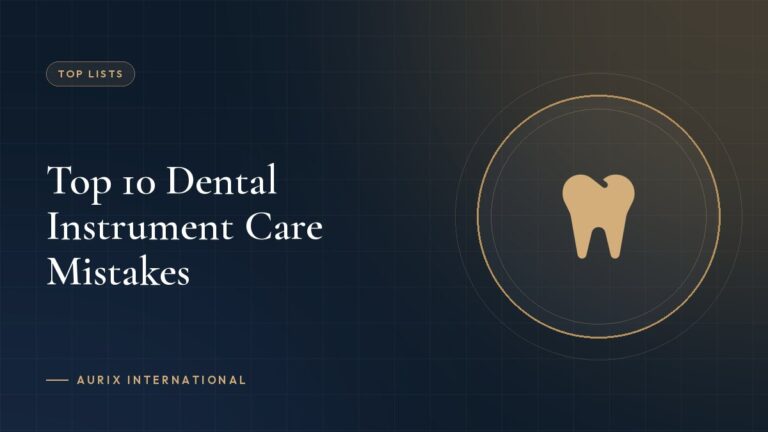 Top 10 Dental Instrument Care Mistakes