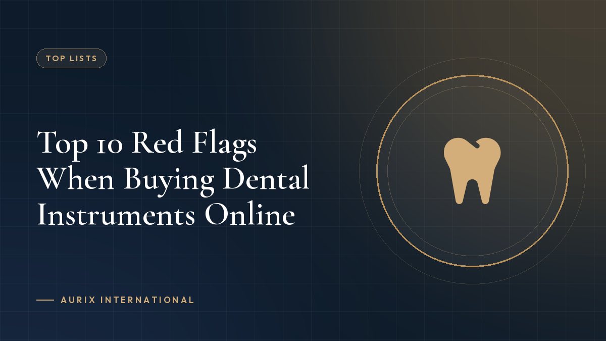 Top 10 Red Flags When Buying Dental Instruments Online
