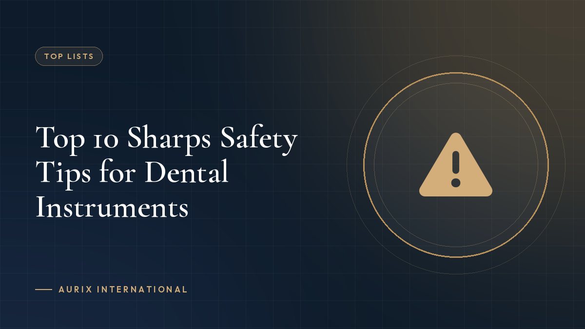 Top 10 Sharps Safety Tips for Dental Instruments