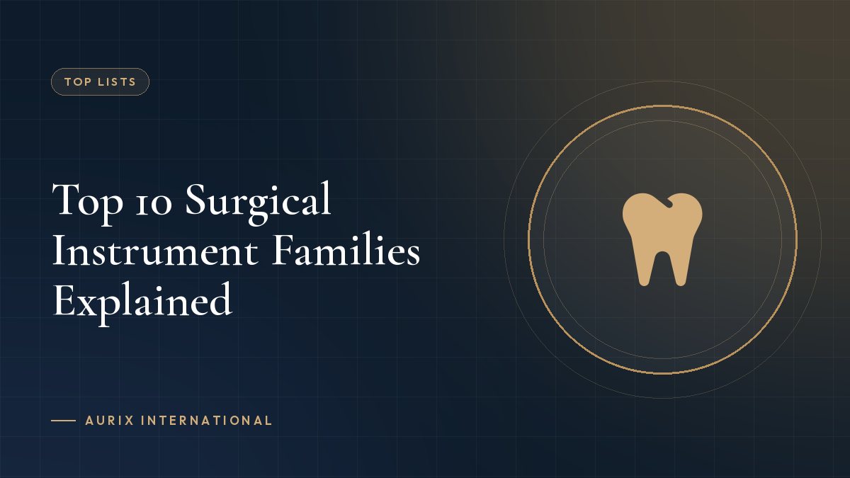 Top 10 Surgical Instrument Families Explained
