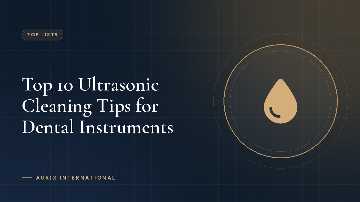 Top 10 Ultrasonic Cleaning Tips for Dental Instruments
