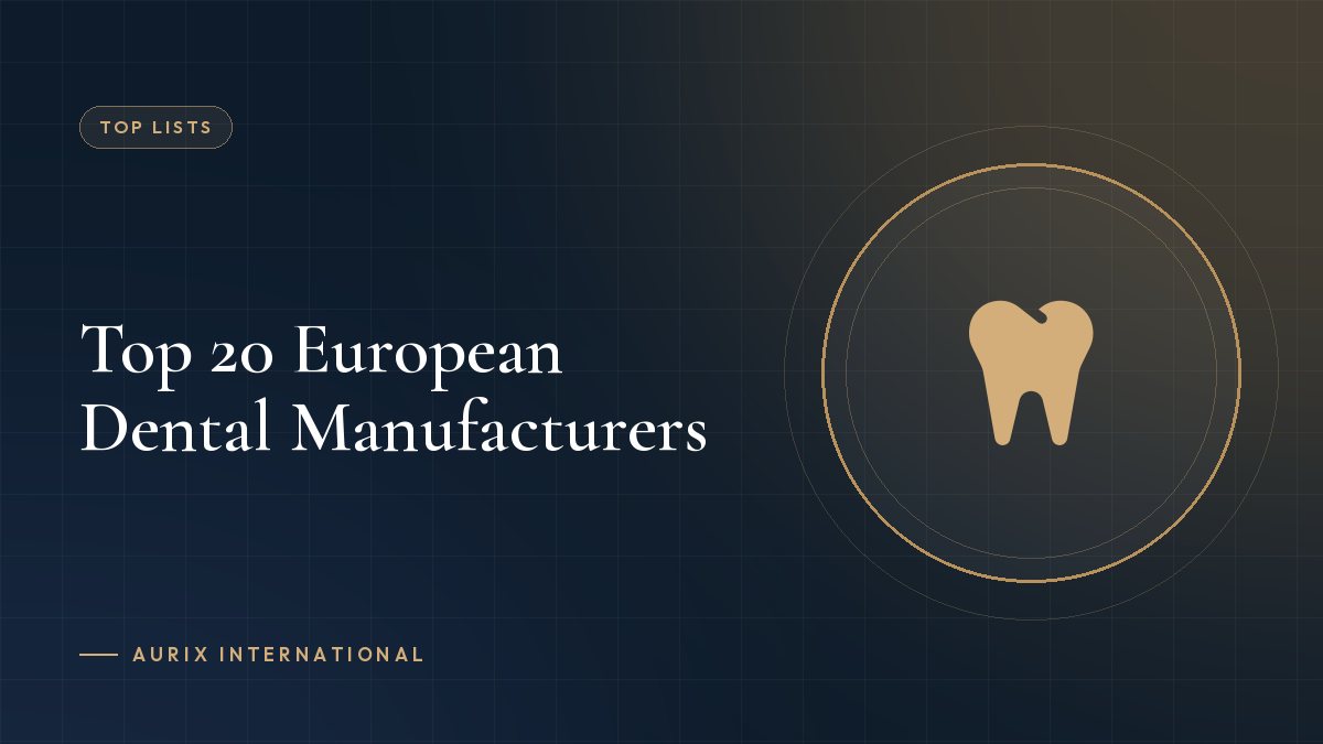 Top 20 European Dental Manufacturers