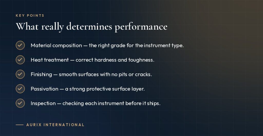 Key points: What really determines performance