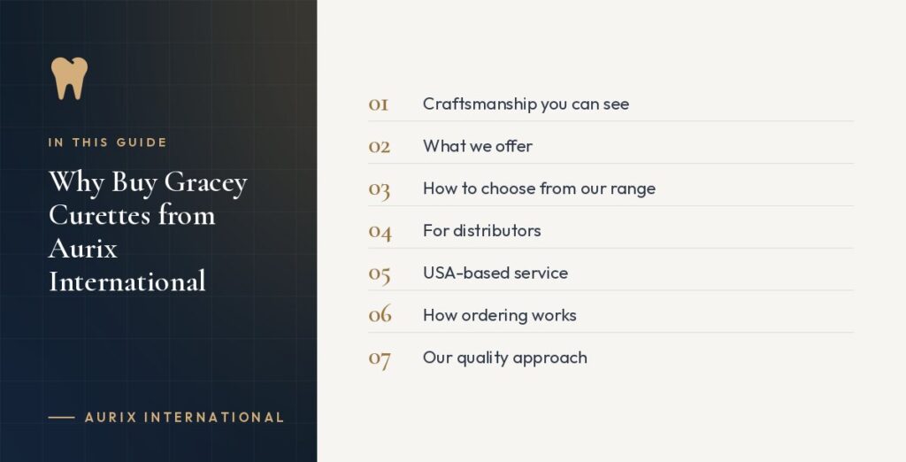In this guide: Craftsmanship you can see, What we offer, How to choose from our range, For distributors, USA-based service, How ordering works, Our quality approach